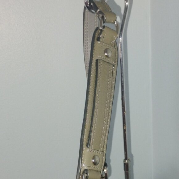 COACH Ashley Dotted Op Art Olive Green Gray Convertible Satchel Bag Shoulder Bag - Picture 10 of 12